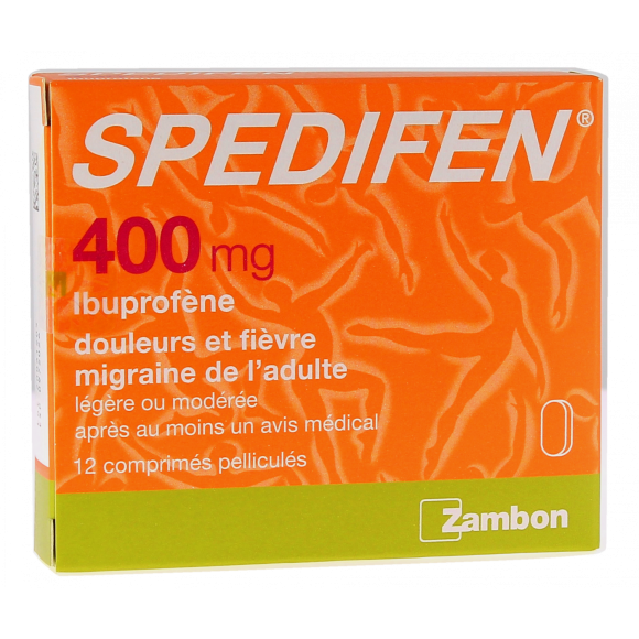 Spedifen 400mg comprim&eacute; pellicul&eacute; - boite de 12 comprim&eacute;s