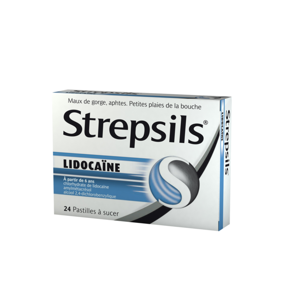 Strepsils lidoca&iuml;ne pastille &agrave; sucer - 24 pastilles