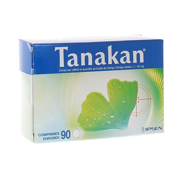 Tanakan 40mg comprim&eacute; enrob&eacute; - bo&icirc;te de 90 comprim&eacute;s