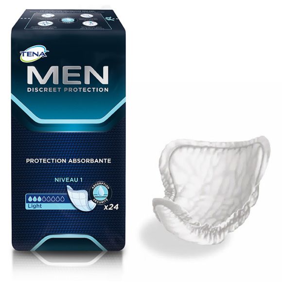Active fit Light niveau 1 Tena Men - sachet de 24 protections de taille 46-56