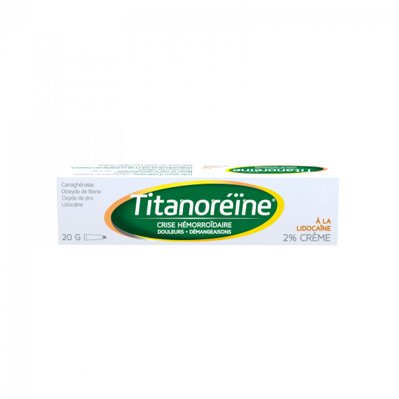 Titanoreine &agrave; la lidoca&iuml;ne 2% cr&egrave;me - tube de 20g