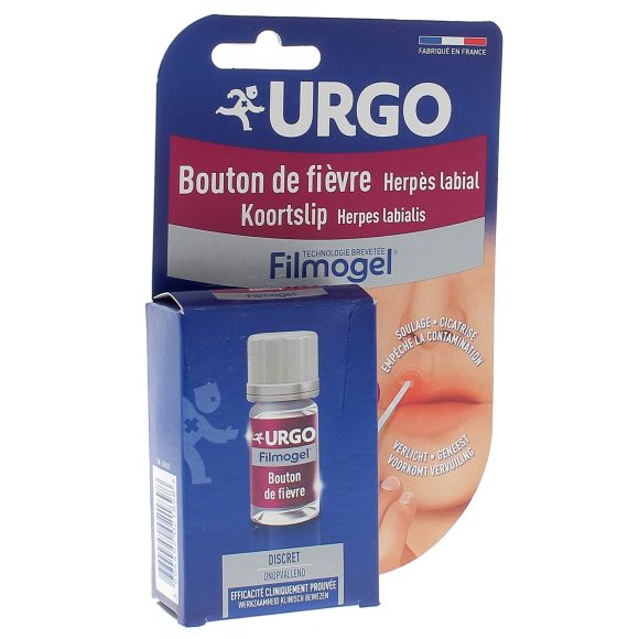 Filmogel bouton de fi&egrave;vre herp&egrave;s labial Urgo - flacon de 3 ml