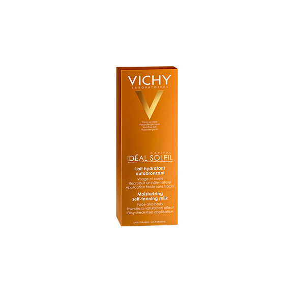 Id&eacute;al soleil autobronzant lait hydratant visage et corps Vichy - tube de 100 ml