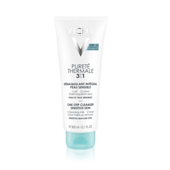 Puret&eacute; thermale 3 en 1 d&eacute;maquillant int&eacute;gral Vichy - tube de 300 ml