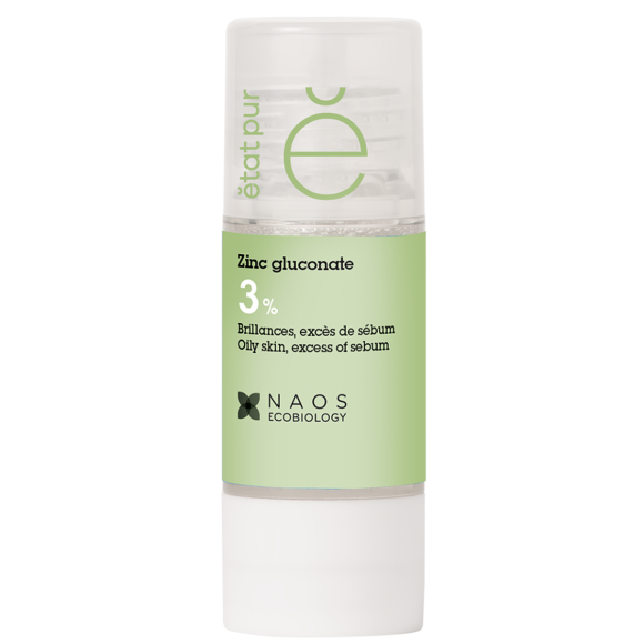 Zinc gluconate 3% brillance et exc&egrave;s de s&eacute;bum Etat Pur - flacon de 15ml